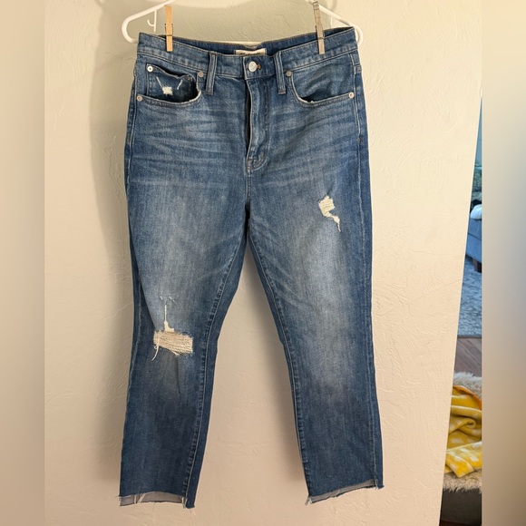 Madewell The High-Rise Slim Boyfriend Size 28. - Picture 2 of 6